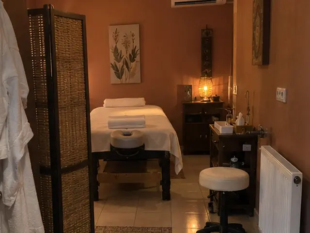 Paravanlı, mumla aydınlanan masaj odası — Maçka, Masaj Salonun